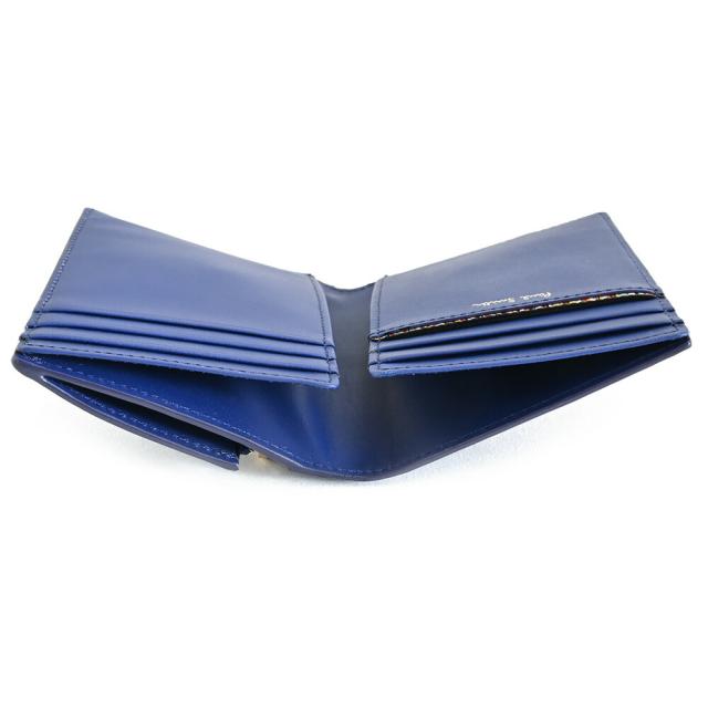 ポールスミス 財布 二つ折り財布 ミニ財布 コンパクト財布 青(ブルー