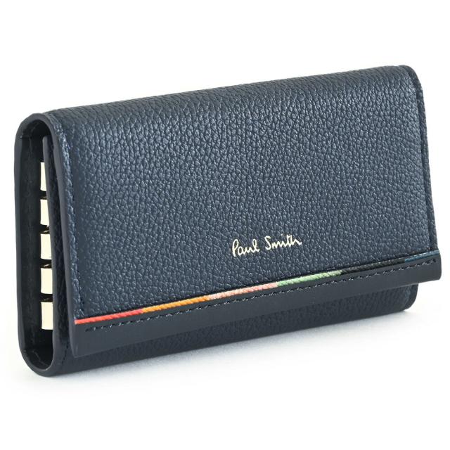 ポールスミス キーケース 紺(ネイビー) Paul Smith bpw141-31 レディース 婦人 ギフト 定番 彼氏 彼女 プレゼント