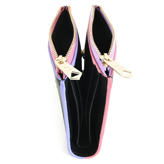 ポールスミス 財布 二つ折り財布 ファスナー財布 黒(ブラック) Paul Smith bpw253-10 ギフト 定番 彼氏 彼女 プレゼント レディース 婦人_3
