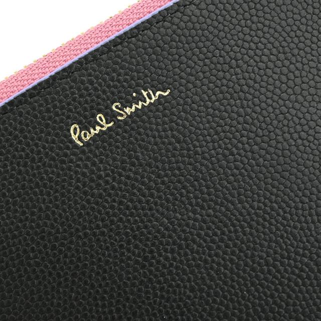 ポールスミス 財布 二つ折り財布 ファスナー財布 黒(ブラック) Paul Smith bpw253-10 ギフト 定番 彼氏 彼女 プレゼント レディース 婦人_6