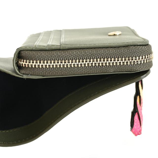 ポールスミス 財布 二つ折り財布 L字ファスナー カーキ Paul Smith