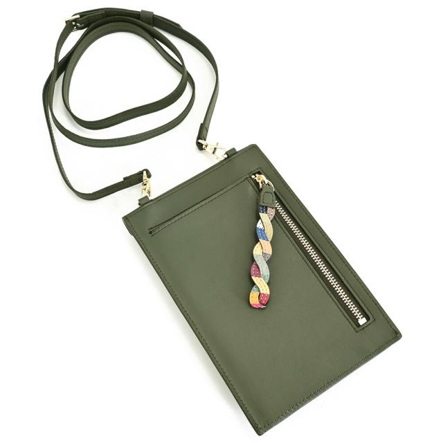 ポールスミス バッグ スマホショルダー ショルダーバッグ カーキ Paul