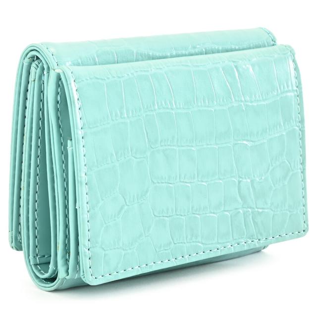 訳あり ミラショーン 財布 三つ折り財布 BOX財布 ターコイズ mila schon msk162-35 b レディース 婦人 訳あり ミラショーン 財布 三つ折り財布 BOX財布 ターコイズ mila