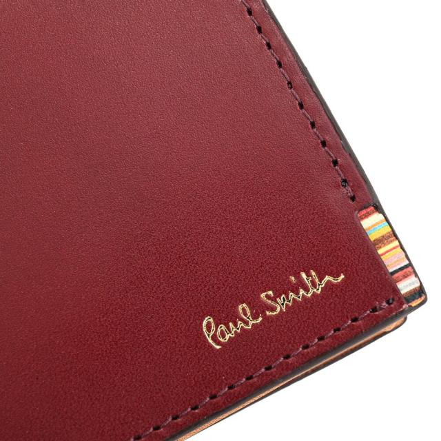 ポールスミス 財布 小銭入れ コインケース BOX型 ワイン Paul Smith psq090-80 メンズ 紳士 ギフト 定番 彼