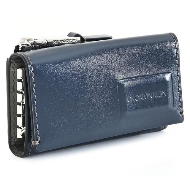 カルバンクライン キーケース L字ファスナー 紺(ネイビー) CK   813622 メンズ 紳士 ギフト 定番 彼氏 彼女 プレゼント