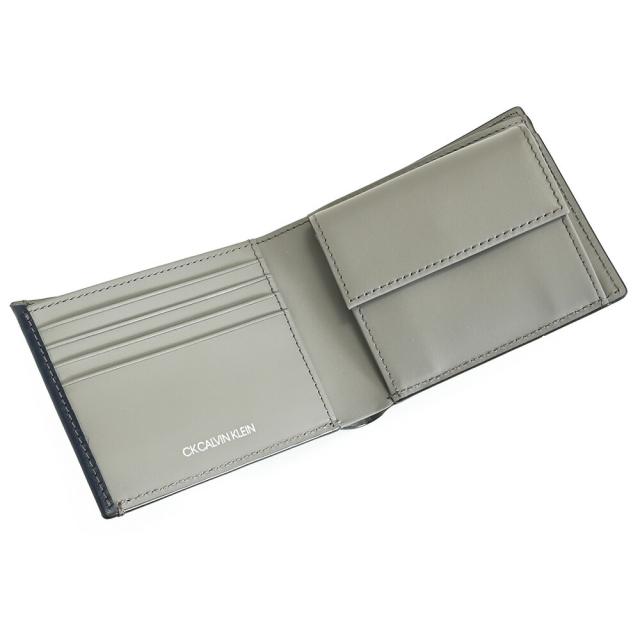 カルバンクライン 財布 二つ折り財布 紺(ネイビー) CK CALVIN KLEIN