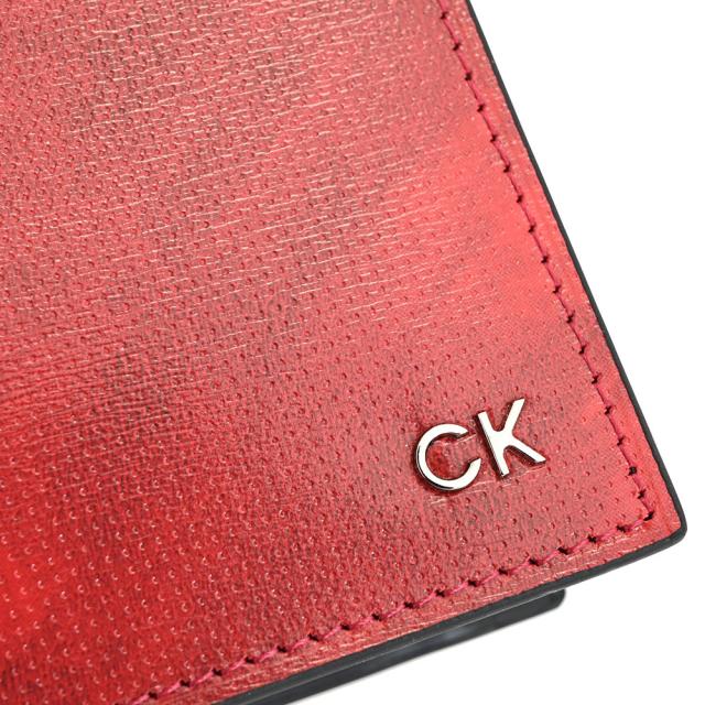 カルバンクライン 財布 二つ折り財布 赤(レッド) CK CALVIN KLEIN