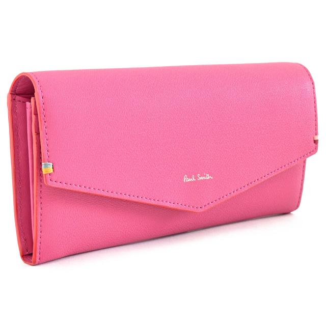ポールスミス 財布 長財布 ピンク Paul Smith bpw266-24 レディース 婦人 ギフト 定番 彼氏 彼女 プレゼント