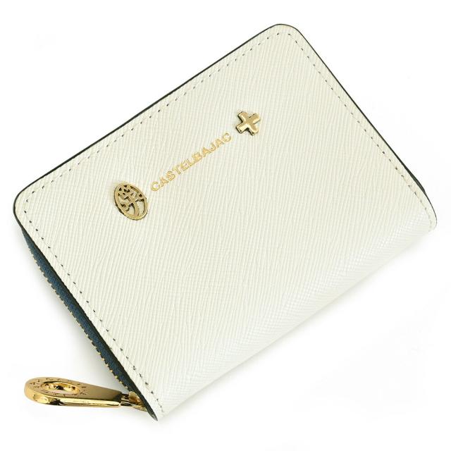 カステルバジャック 財布 小銭入れ コインケース パスケース ラウンドファスナー 白(ホワイト) CASTELBAJAC 073622 メンズ 紳士 ギフト 定番 彼氏 彼女 プレゼントの通販は 8,483円