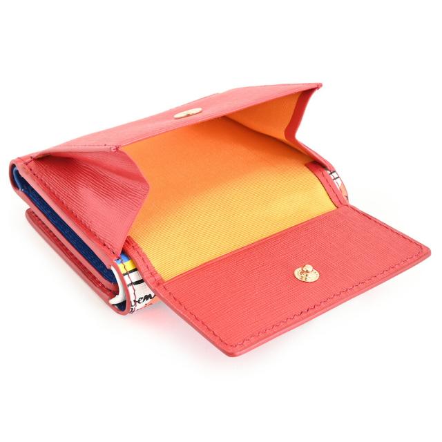 カステルバジャック 財布 三つ折り財布 ミニ財布 赤(レッド/表側
