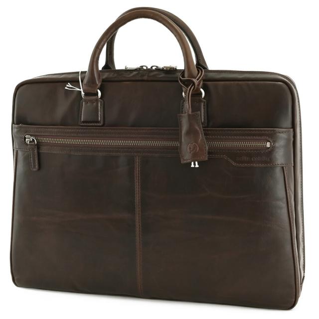 mila schon ミラショーン 本革 レザー リクルート ビジネスバッグ 黒