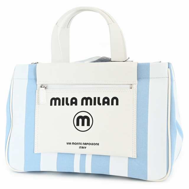 ミラミラン バッグ トートバッグ ハンドバッグ 青(ブルー) MILA MILAN 260502 レディース 婦人 ギフト 定番 彼氏 彼女 プレゼント