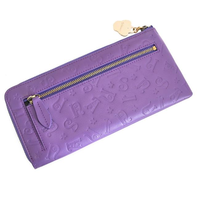 アナスイ Disney DISCO! 財布 長財布 L字ファスナー 紫(パープル) ANNASUI 316960-90 レディース 婦人 ギフト 定番 彼氏 彼女 プレゼント_1