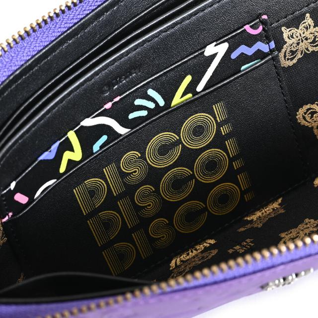 アナスイ Disney DISCO! 財布 長財布 L字ファスナー 紫(パープル) ANNASUI 316960-90 レディース 婦人 ギフト 定番 彼氏 彼女 プレゼント_5