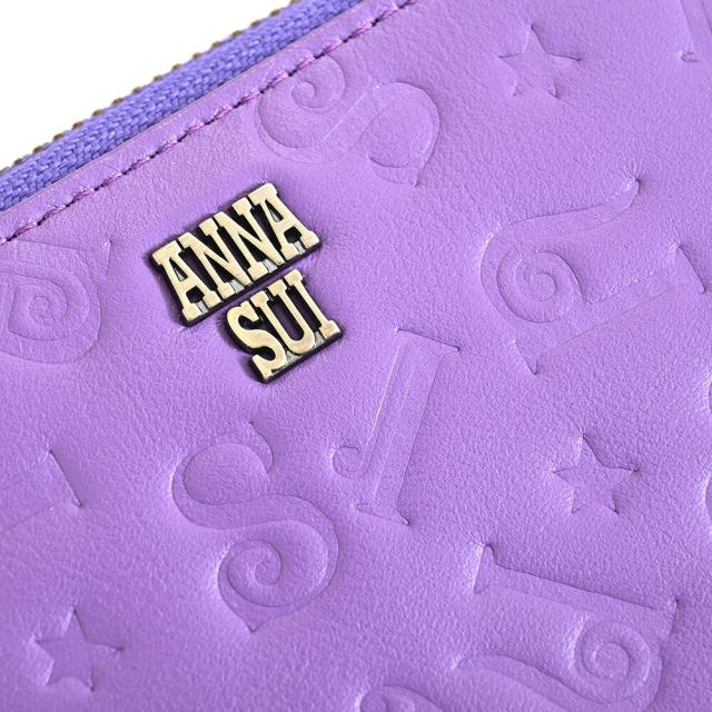 アナスイ Disney DISCO! 財布 長財布 L字ファスナー 紫(パープル) ANNASUI 316960-90 レディース 婦人 ギフト 定番 彼氏 彼女 プレゼント_6