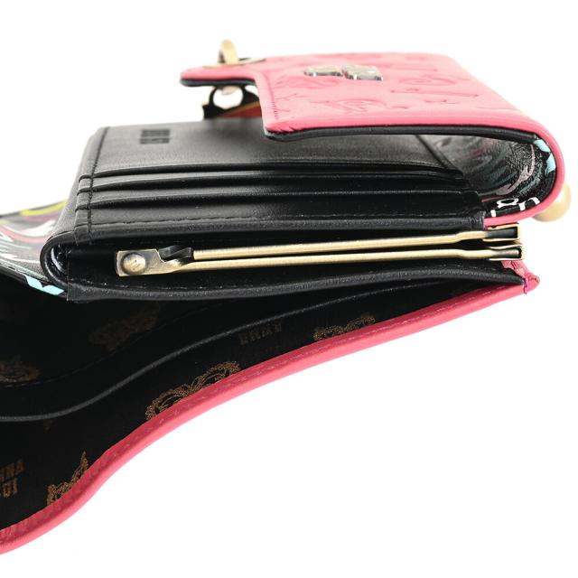 アナスイ Disney DISCO! 財布 二つ折り財布 がま口財布 ピンク ANNASUI