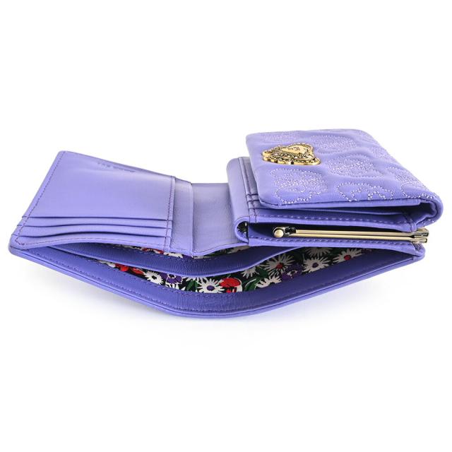 アナスイ チェイス 財布 二つ折り財布 がま口財布 紫(パープル) ANNA