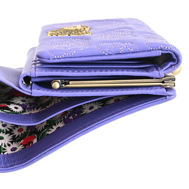 【新品タグ付き】アナスイ チェイス二つ折り財布 パープル 新品タグ付き】アナスイ チェイス二つ折り財布 パープル - メルカリ