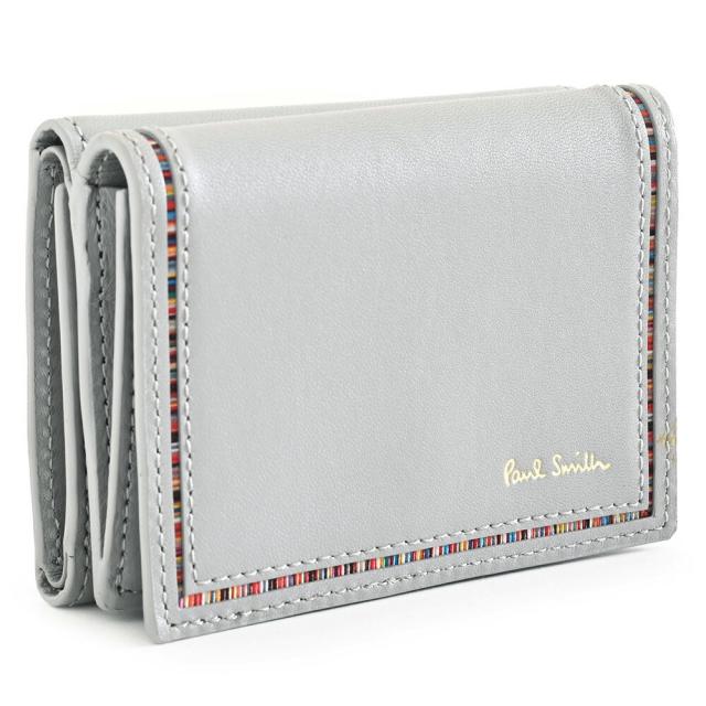 ポールスミス 財布 三つ折り財布 灰(グレー) Paul Smith bps275-13 メンズ 紳士 ギフト 定番 彼氏 彼女 プレゼント