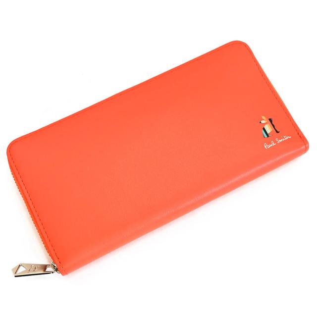 ポールスミス 財布 長財布 ラウンドファスナー コラル Paul Smith bps656-20 メンズ 紳士 ギフト 定番 彼氏 彼女 プレゼント