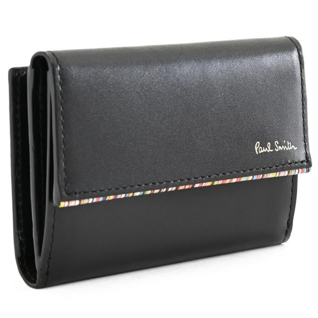 ポールスミス 財布 小銭入れ ケース キーケース 黒(ブラック) Paul Smith bps671-10 メンズ 紳士 ギフト 定番 彼氏 彼女 プレゼント