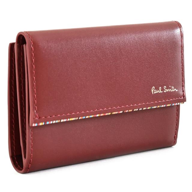 ポールスミス 財布 小銭入れ ケース キーケース バーガンディ Paul Smith bps671-80 メンズ 紳士 ギフト 定番 彼氏 彼女 プレゼント
