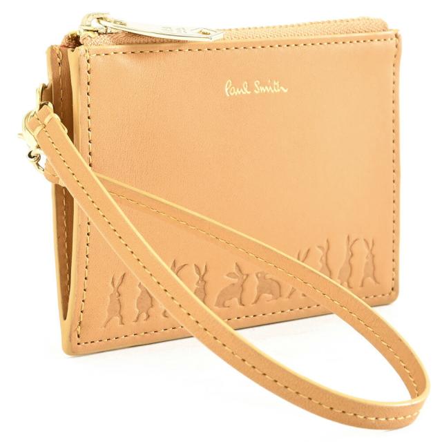 ポールスミス 財布 小銭入れ ケース パスケース ベージュ Paul Smith pwd870-90 レディース 婦人 ギフト 定番 彼氏 彼女 プレゼント