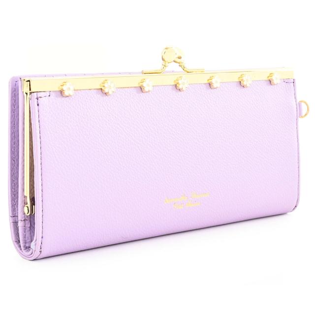 サマンサタバサ 財布 長財布 がま口財布 ラベンダー SamanthaThavasaPetitChoice 00803-92 レディース 婦人 ギフト 定番 彼氏 彼女 プレゼント