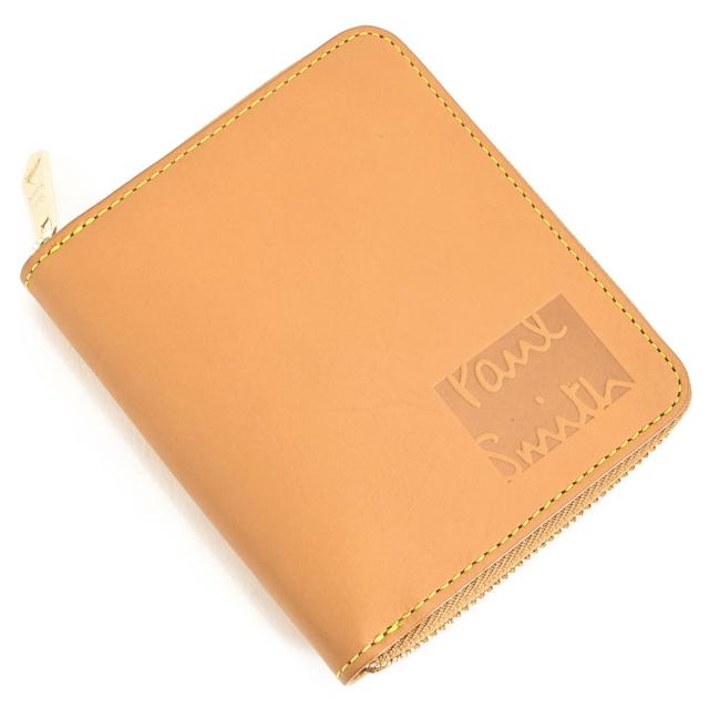 ポールスミス 財布 二つ折り財布 ラウンドファスナー キャメル Paul Smith bpu024-75 メンズ 紳士 ギフト 定番 彼氏 彼女 プレゼント