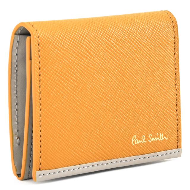 ポールスミス 財布 小銭入れ ケース マスタード Paul Smith psq100-40 メンズ 紳士 ギフト 定番 彼氏 彼女 プレゼント