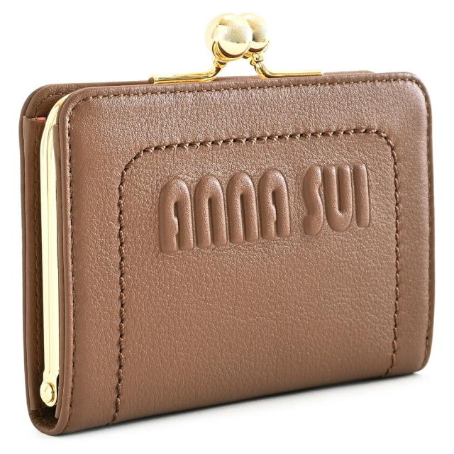 アナスイ 財布 マルチケース がま口財布 BOX財布 ヌメ(ブラウン系) ANNA SUI 317382-53 k レディース 婦人 ギフト 定番 彼氏 彼女 プレゼント