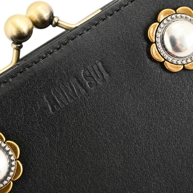 【在庫処分】イミテーションアクセサリー約2.3+3＝約5.3kgまとめ売り 展示品箱なし アナスイ 財布 二つ折り財布 がま口財布 黒(ブラック