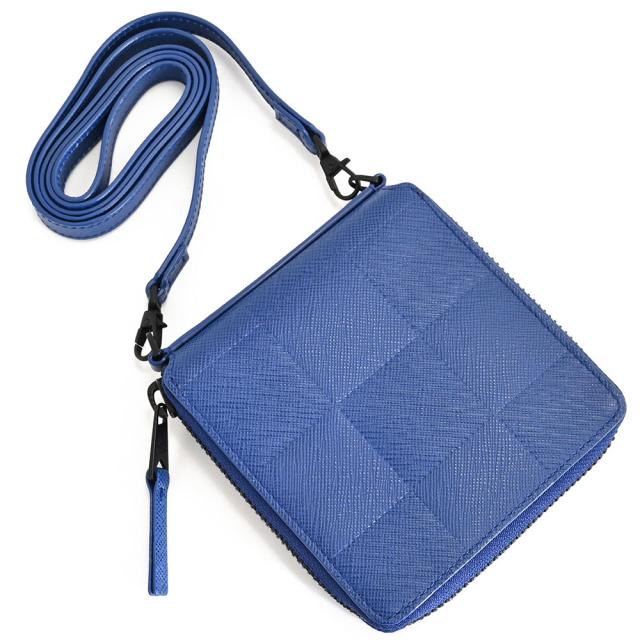 ポールスミス 財布 二つ折り財布 ラウンドファスナー ショルダー付き 青(ブルー) Paul Smith bps504-30 メンズ 紳士 ギフト 定番 彼氏 彼女 プレゼント_1