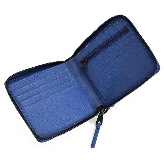 ポールスミス 財布 二つ折り財布 ラウンドファスナー ショルダー付き 青(ブルー) Paul Smith bps504-30 メンズ 紳士 ギフト 定番 彼氏 彼女 プレゼント_2