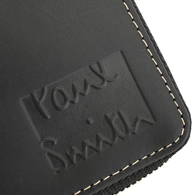 ポールスミス 財布 二つ折り財布 ラウンドファスナー 黒(ブラック