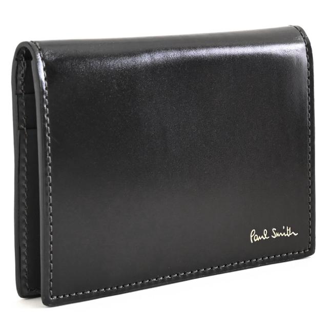 ポールスミス パスケース 定期入れ 黒(ブラック)/灰(グレー) Paul Smith psc773-10 メンズ 紳士 ギフト 定番 彼氏 彼女 プレゼント