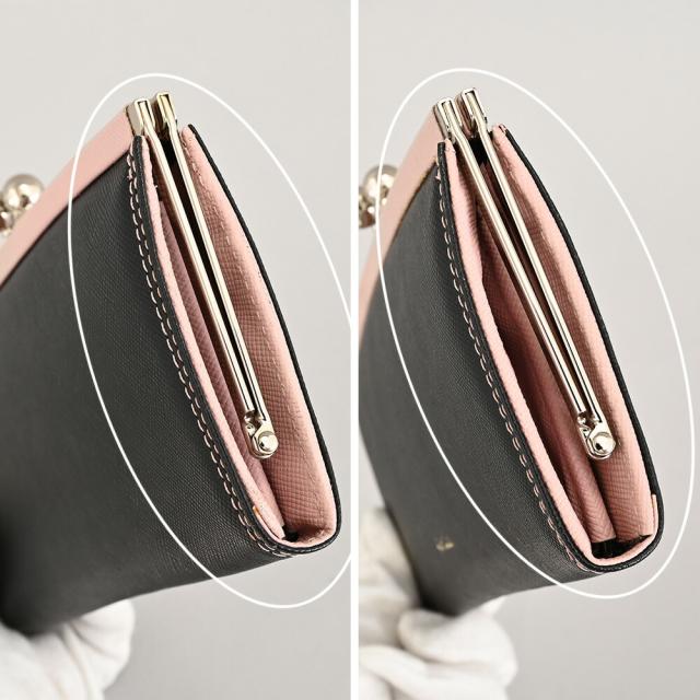 訳あり展示品箱なし ポールスミス 財布 長財布 がま口財布 黒(ブラック) Paul Smith pwd525-10 b レディース 婦人_6
