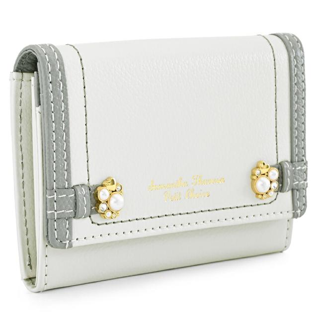 サマンサタバサ 名刺入れ カードケース パスケース オフホワイト SamanthaThavasaPetitChoice 06101-11 レディース 婦人 ギフト 定番 彼氏 彼女 プレゼント