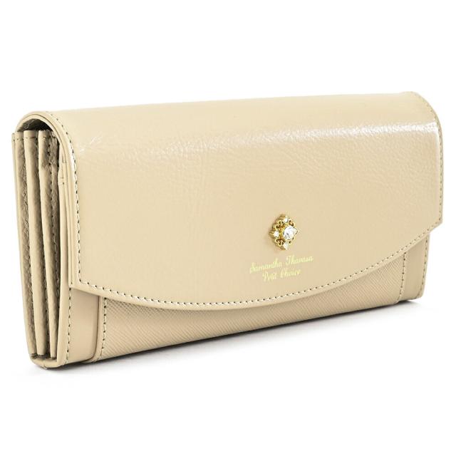 サマンサタバサ 財布 長財布 ベージュ SamanthaThavasaPetitChoice 06113-41 レディース 婦人 ギフト 定番 彼氏 彼女 プレゼント