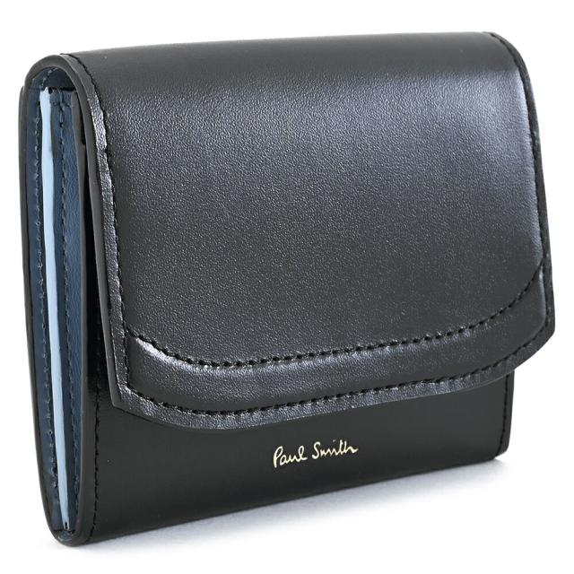 ポールスミス 財布 二つ折り財布 BOX型 黒(ブラック) Paul Smith bpw602-10 レディース 婦人 ギフト 定番 彼氏 彼女 プレゼント