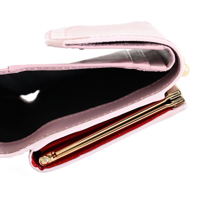 ポールスミス 財布 三つ折り財布 がま口財布 ピンク Paul Smith bpw603