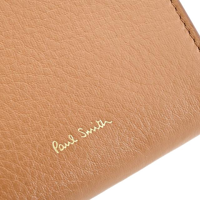 ポールスミス 財布 二つ折り財布 ラウンドファスナー キャメル Paul Smith bpw701-75 レディース 婦人 ギフト 定番 彼氏 彼女 プレゼント_6
