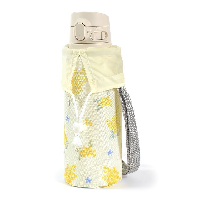 水筒カバー ラージタイプ はっ水・軽量タイプ・ステンレスマグ 720ml セット ミモザフルール ＆ CMサンドベージュ 子供用 水筒カバーセット ショルダー 子供 ラージ 水筒 カバー 肩掛け 水筒 ケース ボトルカバー 水筒本体 小学校 NM601520の通販は 5,621円