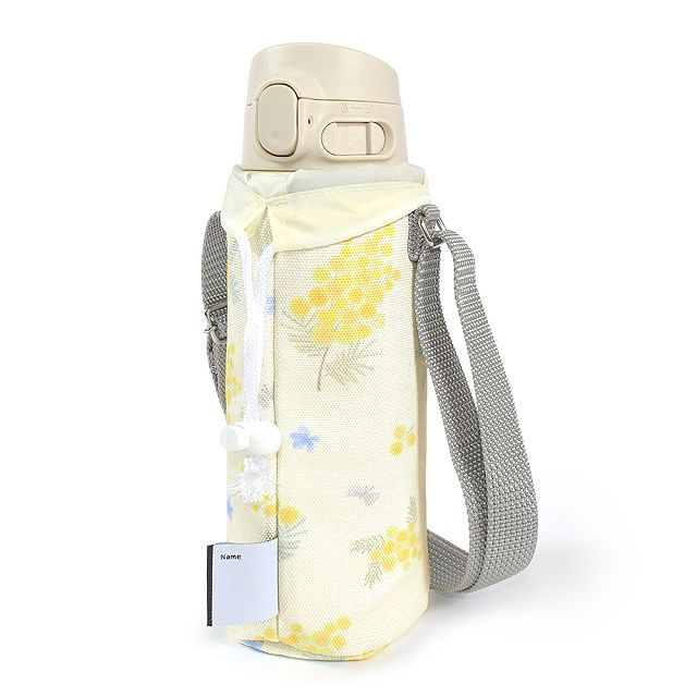 ペットボトルホルダー はっ水・軽量タイプ・ステンレスマグ 600ml セット ミモザフルール ＆ CMサンドベージュ 子供用 水筒カバーセット ショルダー 子供 ラージ 水筒 カバー 肩掛け 水筒 ケース ボトルカバー 水筒本体 小学校 NM703420の通販は
