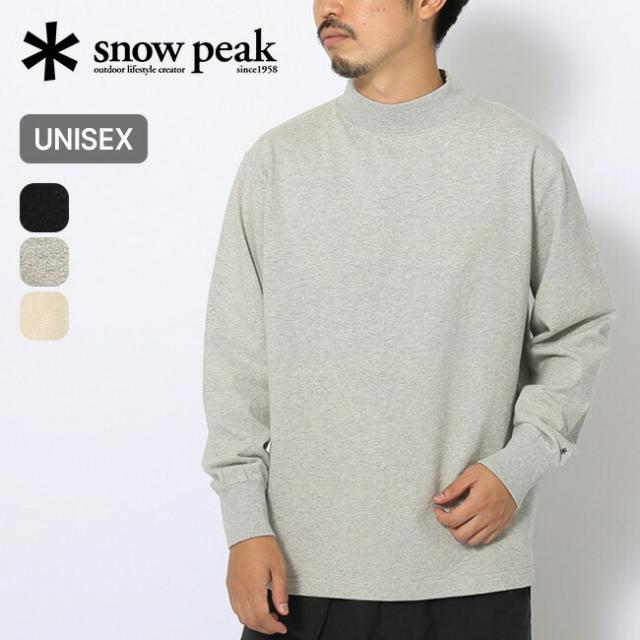 snow peak スノーピーク リサイクルコットンヘビーモックネックL/STシャツの通販は 7,040円