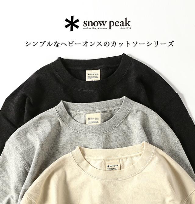 snow peak スノーピーク リサイクルコットンヘビーL/STシャツの通販は