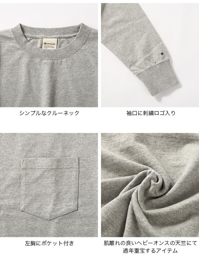 snow peak スノーピーク リサイクルコットンヘビーL/STシャツの通販は