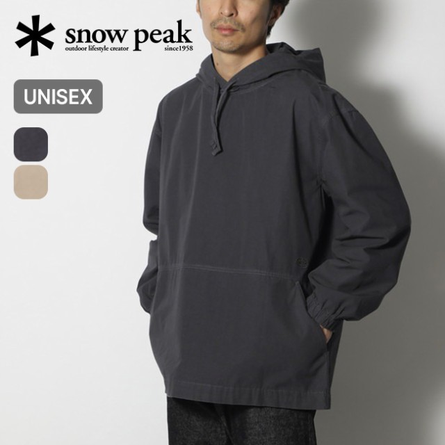 snow peak スノーピーク ナチュラルダイドリサイクルドコットンパーカー