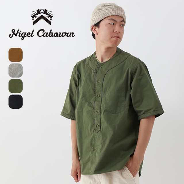 NIGEL CABOURN ナイジェルケーボン ベースボールシャツS/Sタイプ2