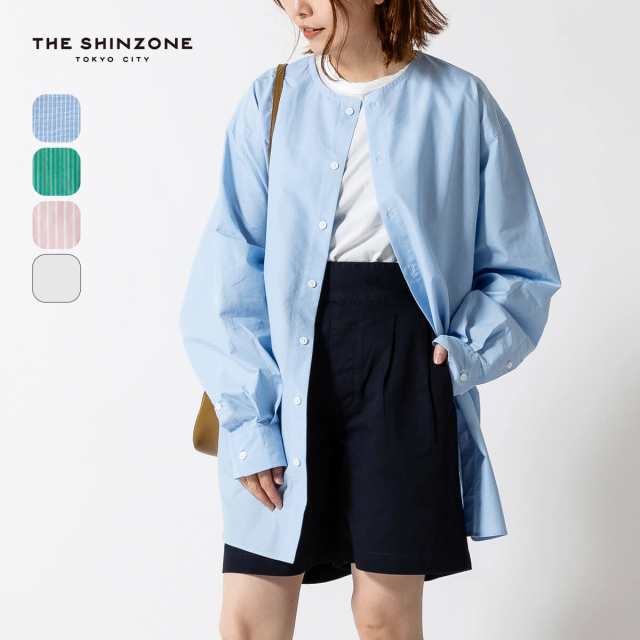 THE SHINZONE ザ シンゾーン ノーカラーシャツの通販は